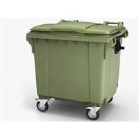 Пластиковый контейнер для сбора мусора на 1100 литров