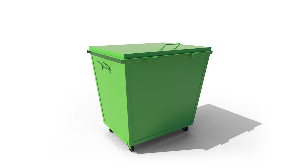 Купить металлические мусорные контейнеры и бункеры накопители
